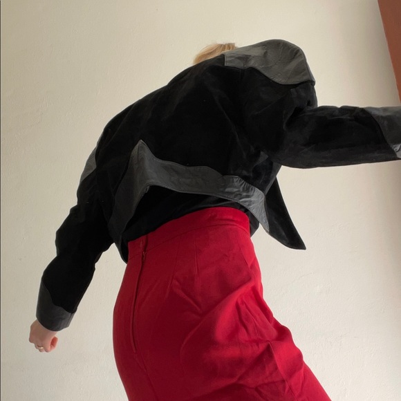 Vintage 80s Leather and suede leather jacket by CACCIA (M) - Picture 13 of 13